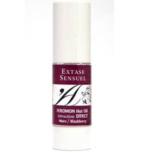 EXTASE SENSUAL - Olio da Massaggio Effetto Riscaldante Ai Feromoni di Mora 30 Ml