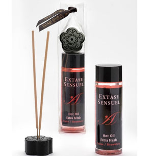 EXTASE SENSUAL - Olio da Massaggio con Effetto Fragola Extra Fresco 100 Ml