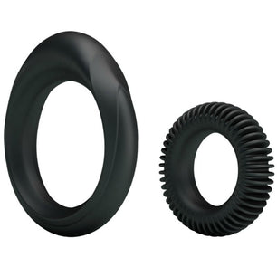 BAILE - Kit 2 Anelli in Silicone Ring Manhood