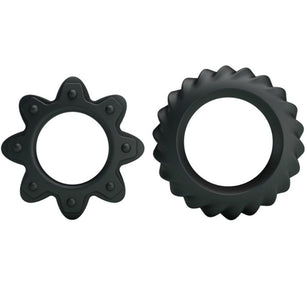 BAILE - Kit 2 Anelli Fioriti in Silicone