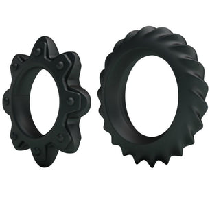 BAILE - Kit 2 Anelli Fioriti in Silicone