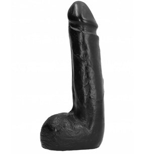 ALL BLACK - Dildo Realistico Nero Morbido 20 Cm