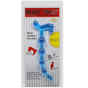 BAILE - Sfere Anal Blu Flessibili Twist