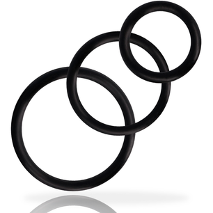 ADDICTED TOYS - Set di Anelli per Pene Nero