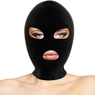 DARKNESS - Maschera di Sottomissione Bdsm Bocca e Occhi Nera