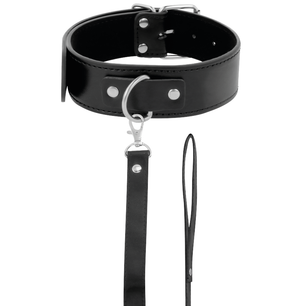 DARKNESS - Collana Postura con Catena in Pelle