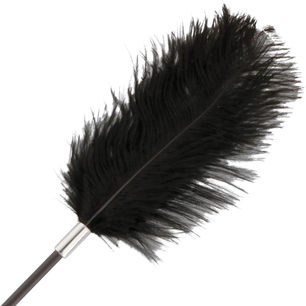DARKNESS - Frusta di Piume Nera Dellamore 56 Cm