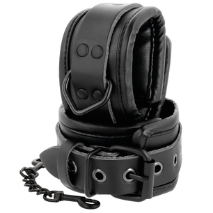 DARKNESS - Manette Regolabili in Pelle Nera