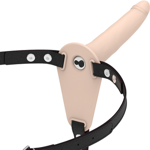 FETISH SUBMISSIVE HARNESS - Vibratore in Silicone Carne 15 Cm