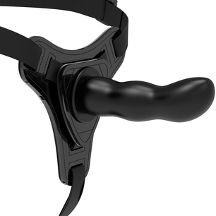 FETISH SUBMISSIVE HARNESS - Silicone Nero Punto G 16 Cm