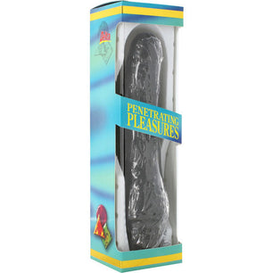 SEVEN CREATIONS - Vibratore in Vinile P-shape Pene Nero 20 Cm