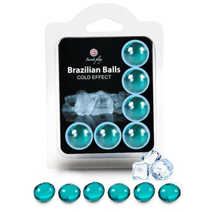 SECRETPLAY - Set 6 Palline Brasiliane Effetto Freddo