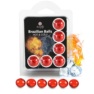 SECRETPLAY - Set 6 Palline Brasiliane Effetto Caldo e Freddo