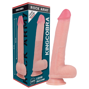ROCKARMY - Liquid Silicone Premium Kingcobra Realistico 24 Cm -o- 4.77 Cm