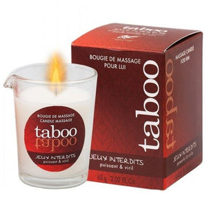 RUF - Candela da Massaggio Taboo per Lui Jeux Interdits Aroma di Lichene Selvaggio