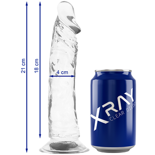 X RAY - Cazzo Trasparente 21 Cm -o- 4 Cm