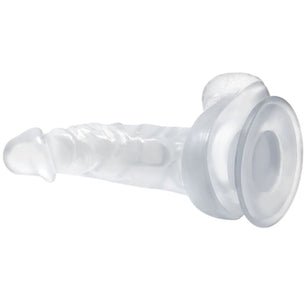 BAILE - Dildo Realistico con Ventosa e Testicoli 16.7 Cm Trasparente