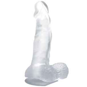 BAILE - Dildo Realistico con Ventosa e Testicoli 16.7 Cm Trasparente