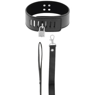 DARKNESS - Collare Bdsm con Chiusura Nera