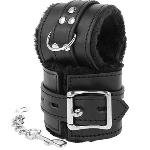 DARKNESS - Manette Bdsm Rivestite Nere
