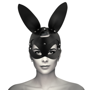 COQUETTE CHIC DESIRE - Maschera Vegana in Pelle con Orecchie di Coniglio