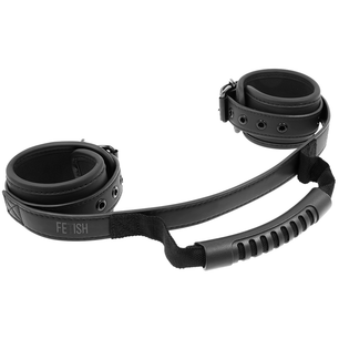 FETISH SUBMISSIVE - Manette con Fodera in Noprene e Maniglia