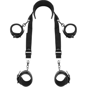 FETISH SUBMISSIVE - Posizione Master con 4 Manette Rivestite in Noprene