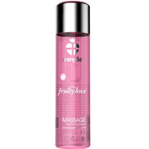 SWEDE - Fruity Love Effetto Riscaldante Olio da Massaggio Vino Fragola Fragola 120 Ml