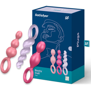 SATISFYER - Set 3 Pz Tappi Anal Tricolore