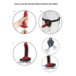 ELECTRASTIM - Dildo Komodo Silicone Fusion