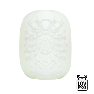 Masturbatore maschile Love Bombs modello Jade in materiale ultra morbido con struttura interna texturizzata per maggiore piacere.