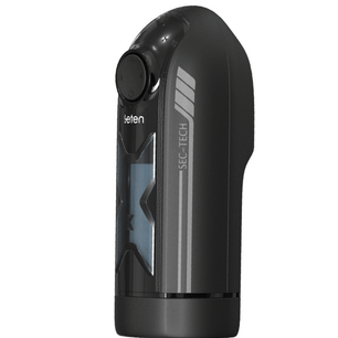 Masturbatore automatico Leten Sec-Tech nero, vista laterale