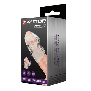 Confezione del prodotto Pretty Love Oscar con immagine della guaina trasparente.