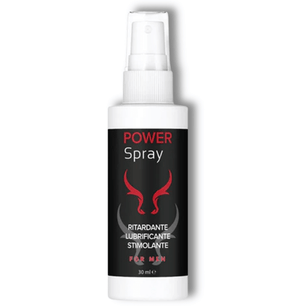 Flacone Power Spray 30 ml: spray ritardante lubrificante stimolante per uomo, vista frontale